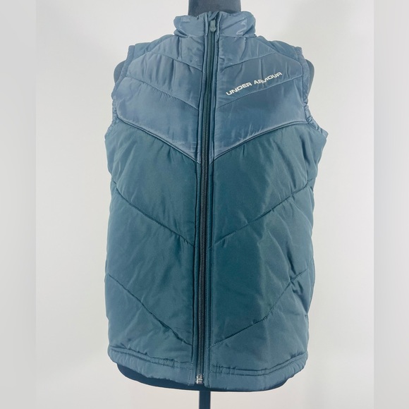 Under Armour Blue/grey, Vest ,Youth Medium ,fits like a Small, puffer - Picture 6 of 6